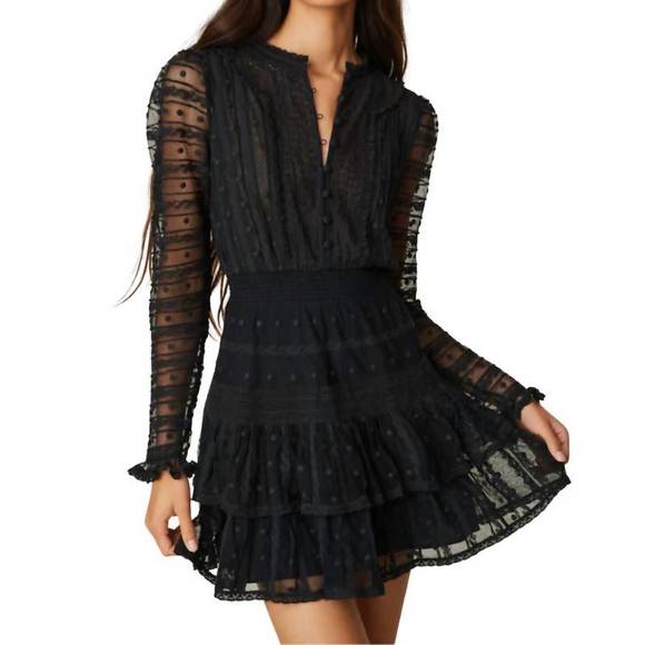 LOVESHACKFANCY Dresses & Skirts - NEW LOVESHACKFANCY elio dress in black